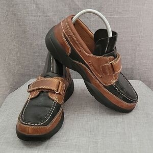 Dr. Comfort Mike 8660 brown black Leather Men's 10 XWide Boat Loafer Therapeutic